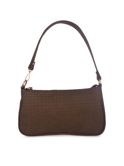 

Bagkok Green Textured PU Structured Shoulder Bag