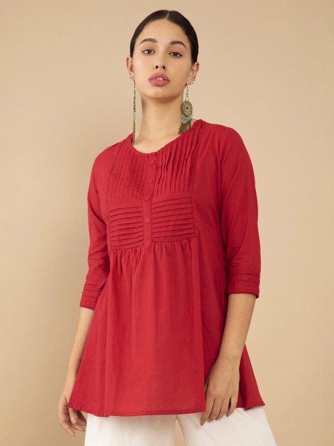

Soch Red Cotton Tunic