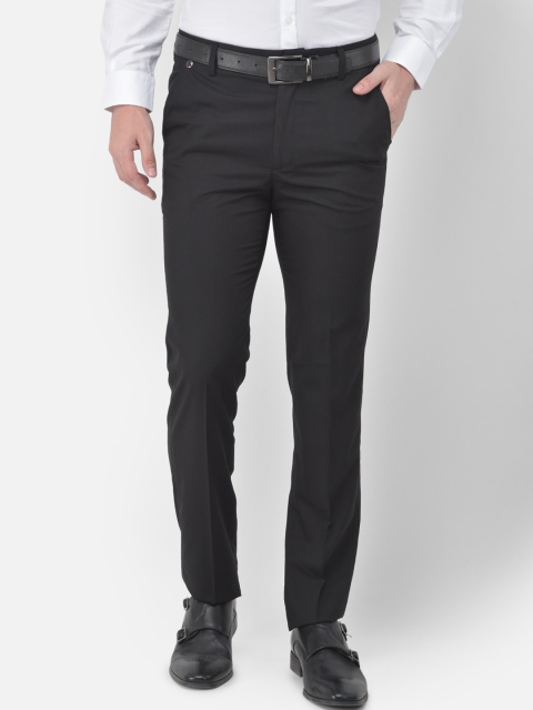 

Canary London Men Black Slim Fit Formal Trousers