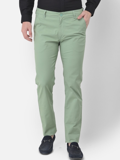 

Canary London Men Green Slim Fit Chinos Trousers