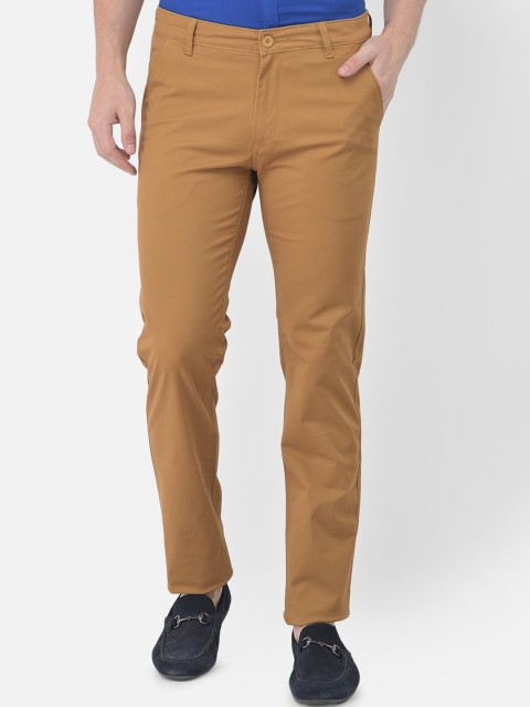 

Canary London Men Khaki Slim Fit Chinos Trousers