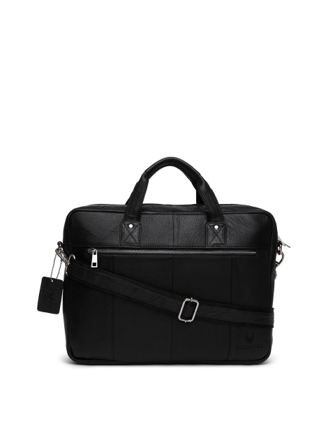 

WildHorn Men Black Genuine Leather Laptop Bag