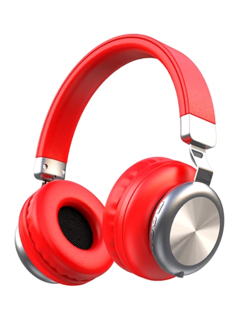 

INONE Unisex Red Wireless High Bass 50 mm Dynamic Drivers Headphone