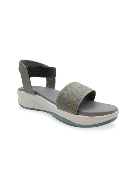 

FEEL FEET Women Grey Slip-On Flip-Flops