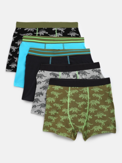 

Marks & Spencer Boys Multicolored Pack of 5 Printed Cotton Briefs, Multi