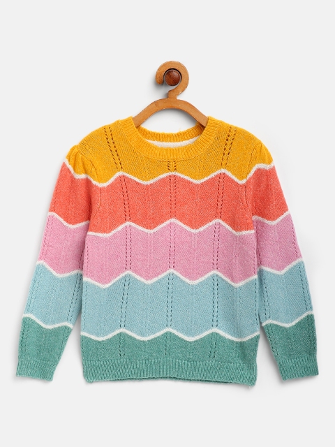 

Marks & Spencer Girls Multicoloured Colourblocked Pullover, Multi