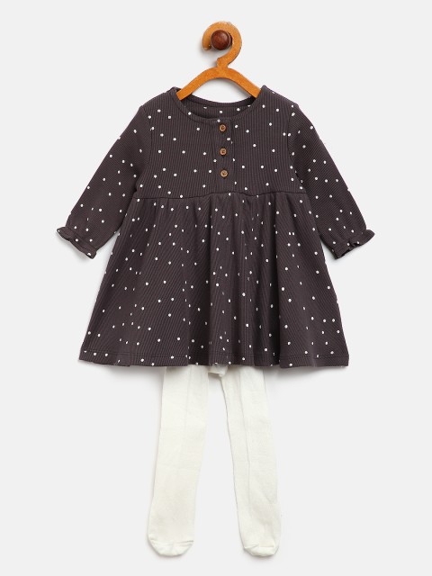 

Marks & Spencer Kids Coffee Brown Printed Top with Trousers