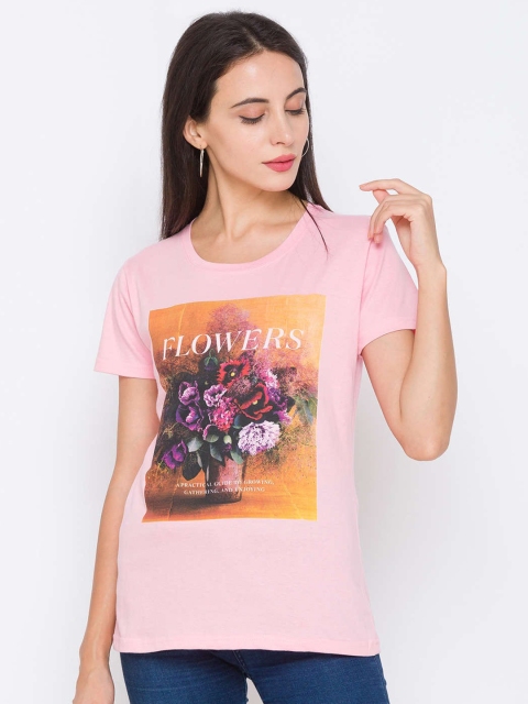 

ZOLA Pink & Yellow Graphic Printed Top