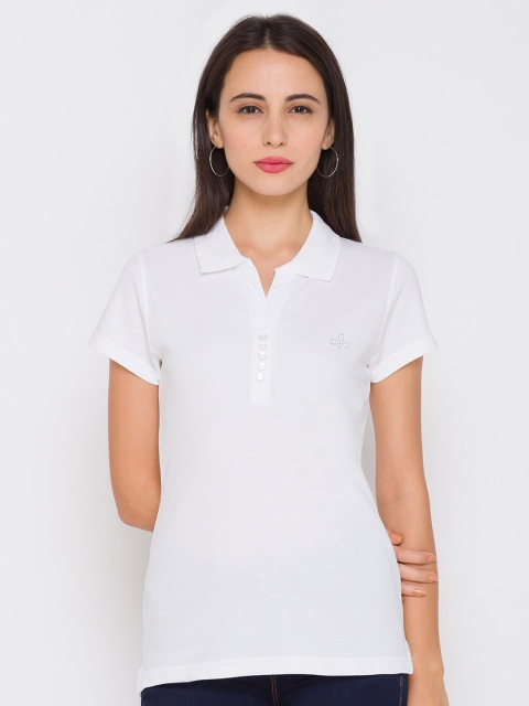 

ZOLA White Shirt Style Pure Cotton Top