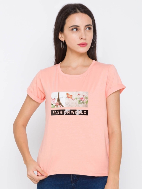 

ZOLA Peach-Coloured Regular Top