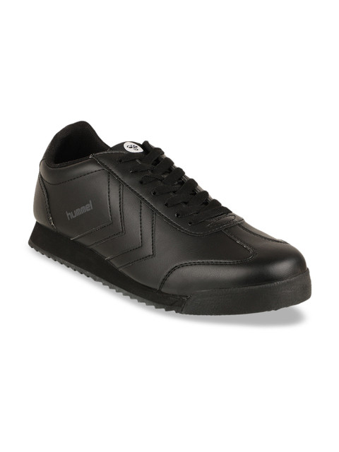 

hummel Unisex Black PU Sneakers