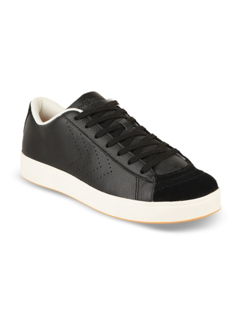 

hummel Unisex Black Perforations Suede Sneakers