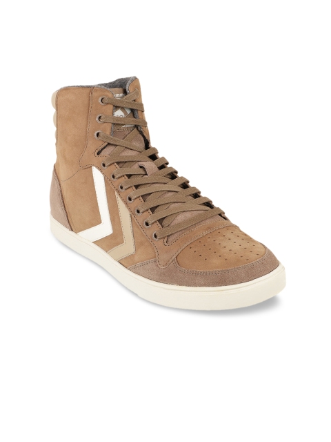 

hummel Unisex Coffee Brown Suede Sneakers