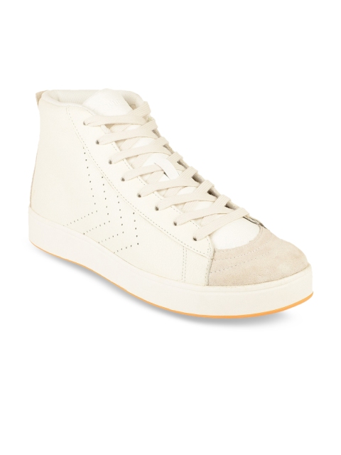 

hummel Unisex White Suede Sneakers