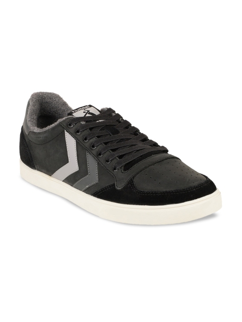 

hummel Unisex Black Suede Sneakers