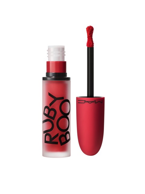

M.A.C Powder Kiss Liquid Lipcolour- Ruby Boo, Red