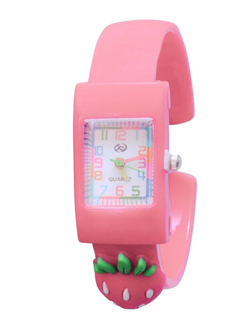 

Spiky Unisex Kids Pink Dial & Pink Straps Analogue Watch Bend_Pink_Strawberry