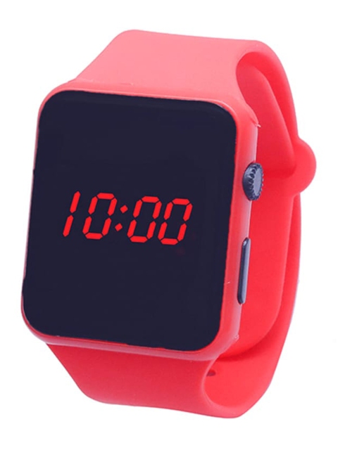 

Spiky Kids Black Printed Dial & Red Straps Digital Watch Smart_Red_Blk