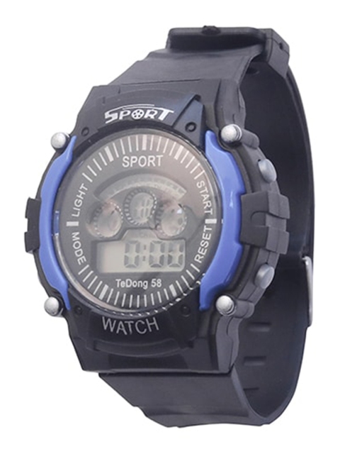 

Spiky Kids Black & Blue Digital Watch TeDong_Blk_Blu