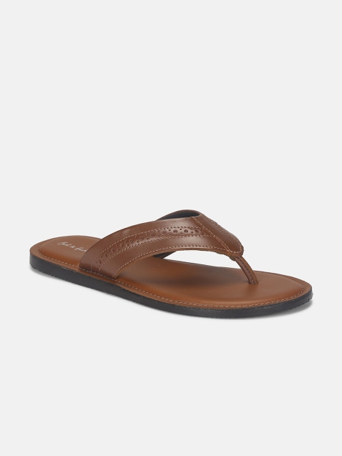 

Mast & Harbour Men Tan & Black Thong Flip-Flops