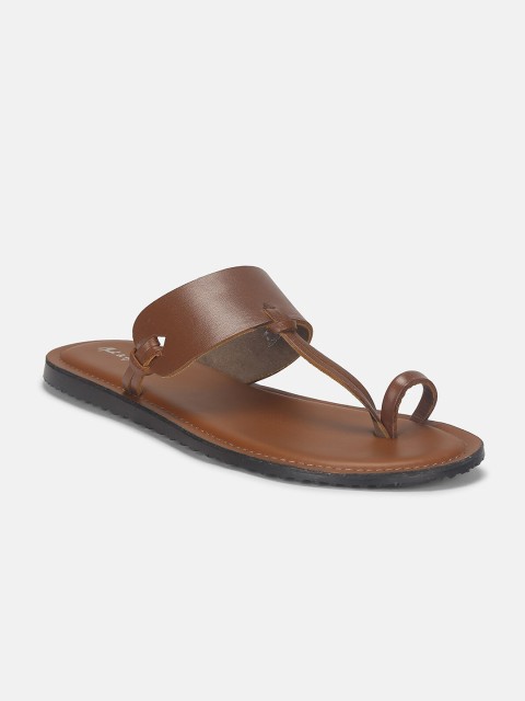 

Mast & Harbour Men Tan One Toe Flats