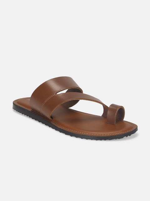 

Mast & Harbour Men Tan One Toe Flats