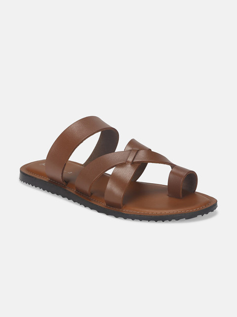 

Mast & Harbour Men Tan One Toe Flats