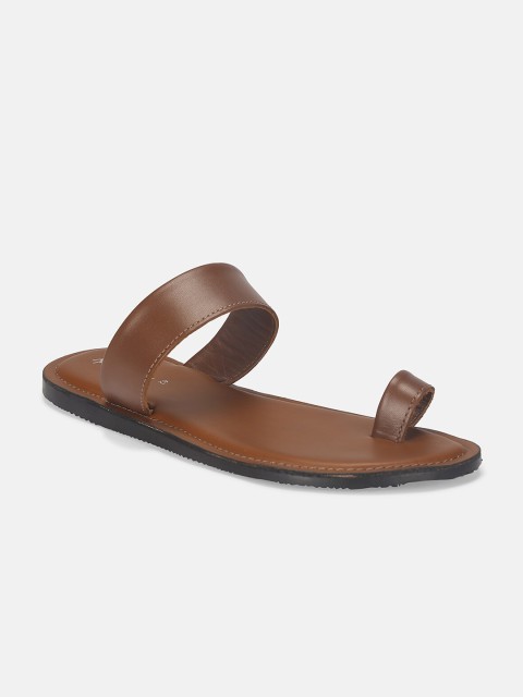 

Mast & Harbour Men Tan One Toe Flats