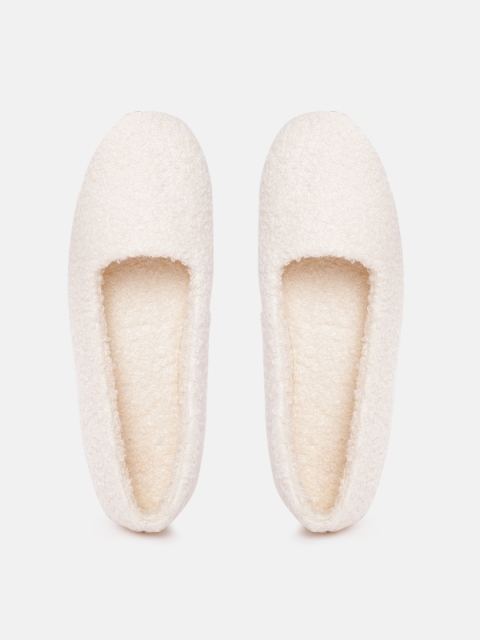 

Marks & Spencer Women Cream-Coloured Ballerinas Flats