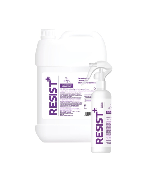 

RESIST PLUS BNZL Surface Disinfectant Spray Combo, White