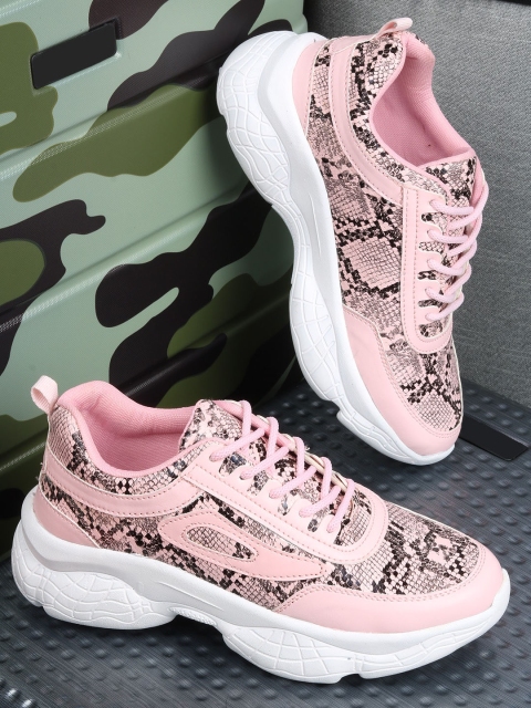 

TWIN TOES Women Pink Printed Sneakers