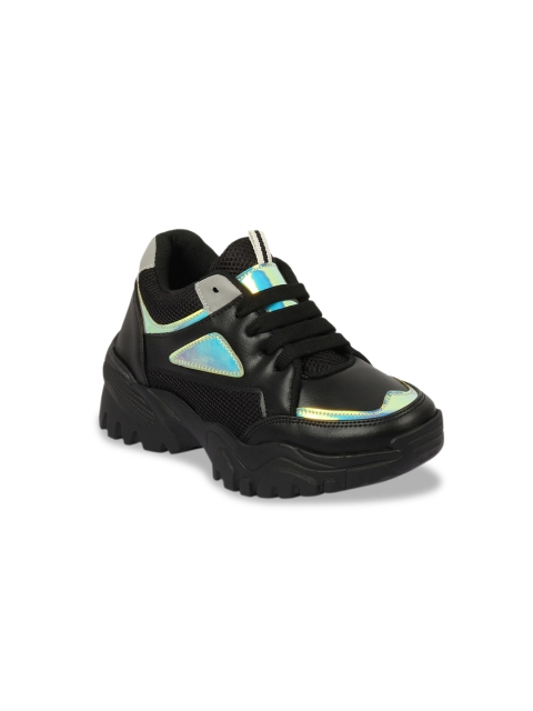 

TWIN TOES Women Black Colourblocked Sneakers