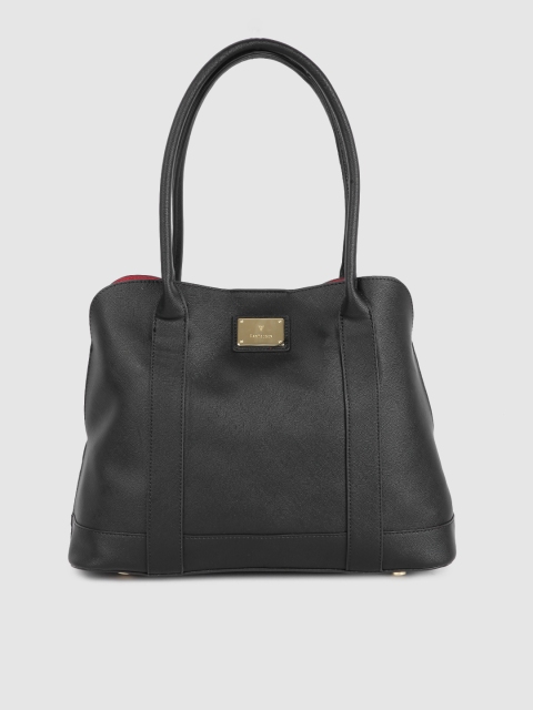 

Van Heusen Black PU Structured Shoulder Bag