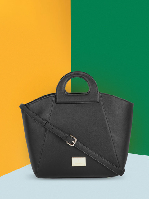 

Van Heusen Black PU Structured Handheld Bag