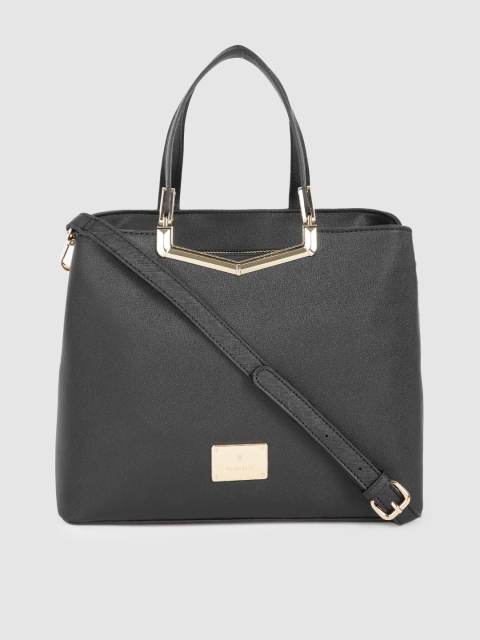 

Van Heusen Black PU Structured Handheld Bag