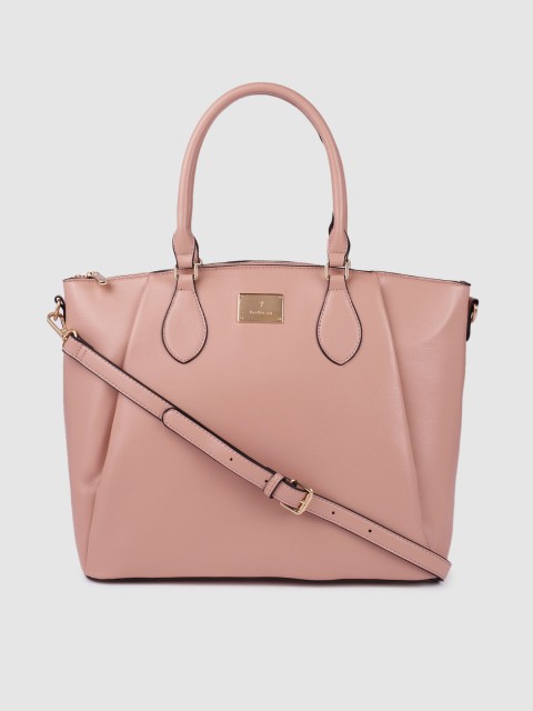 

Van Heusen Women Pink Solid Handheld Bag