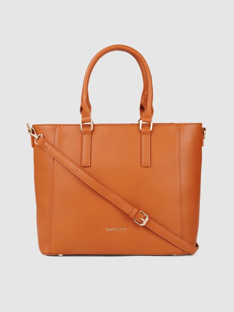 

Van Heusen Tan PU Structured Handheld Bag