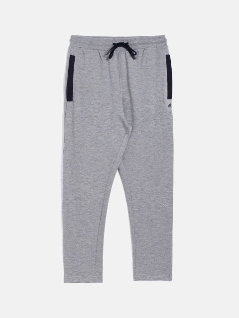 

Crimsoune Club Boys Grey Solid Straight-Fit Track Pants