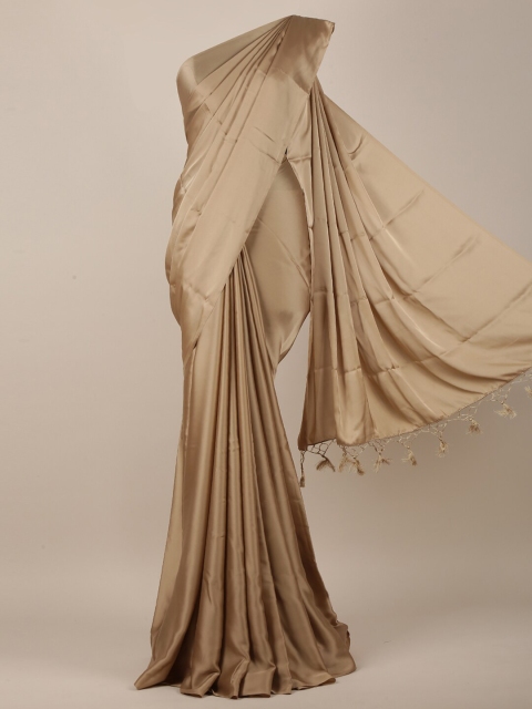 

Pothys Beige Satin Saree