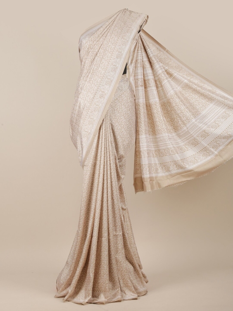 

Pothys Beige & White Floral Printed Saree