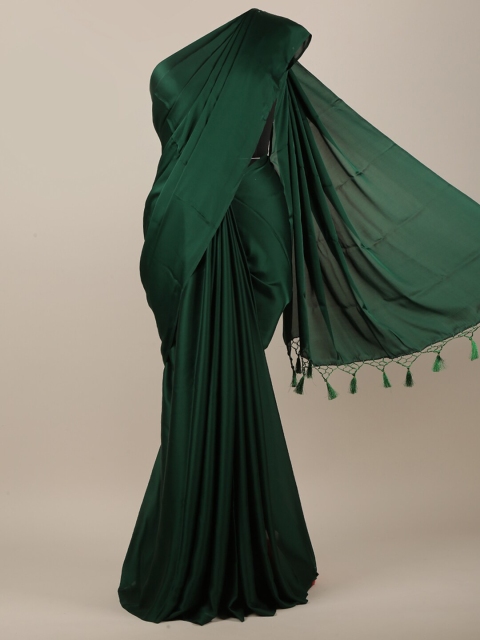 

Pothys Green & Beige Satin Saree