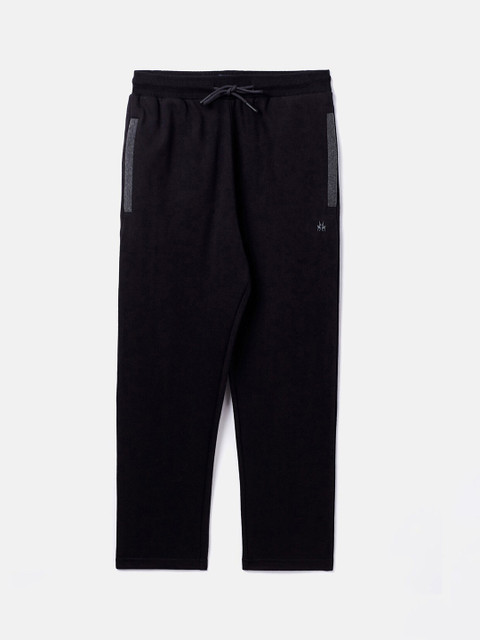 

Crimsoune Club Boys Black Solid Straight-Fit Track Pants