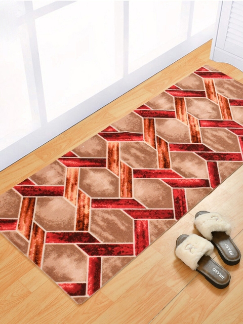 

Florida Brown & White Printed Anti-Skid Floor Runner