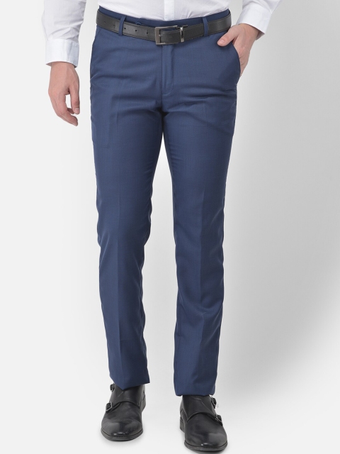 

COBB Men Blue Formal Trousers