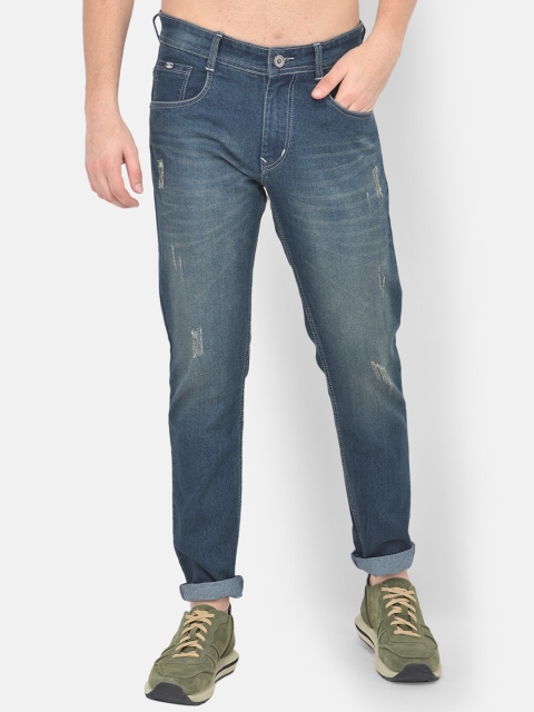 

COBB Men Green Mildly Distressed Light Fade Jeans