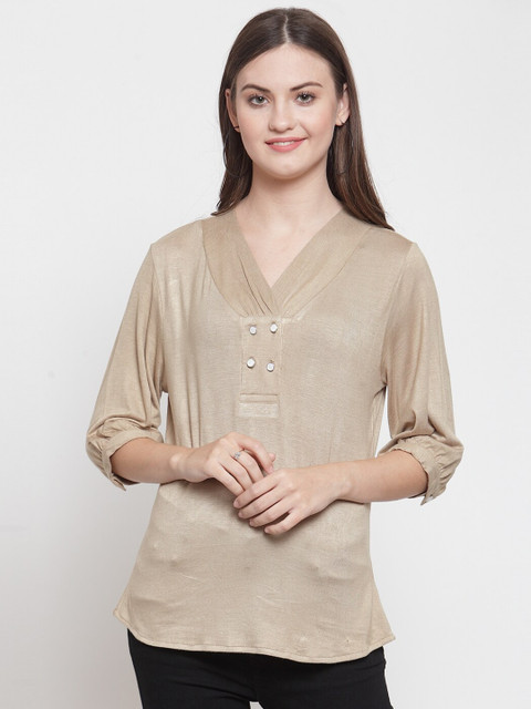 

armure Women Beige Regular Top