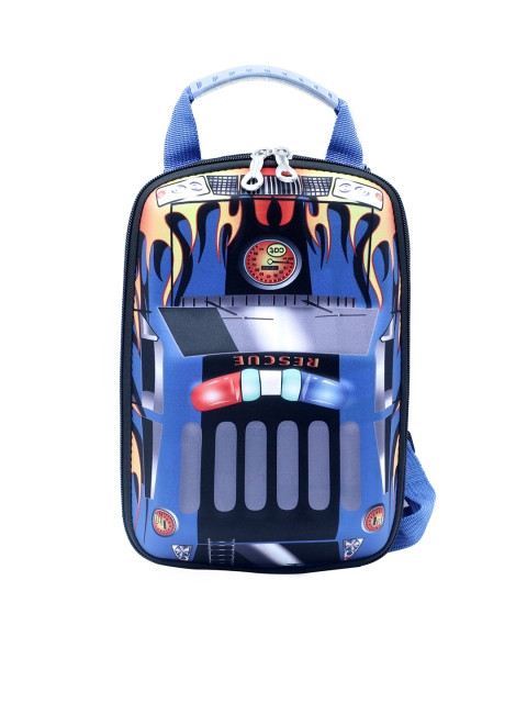 

Spiky Unisex Kids Blue & Yellow Light Weight Car Backpack