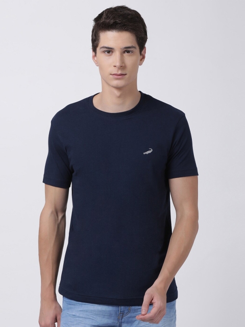 

Crocodile Men Navy Blue Solid T-shirt