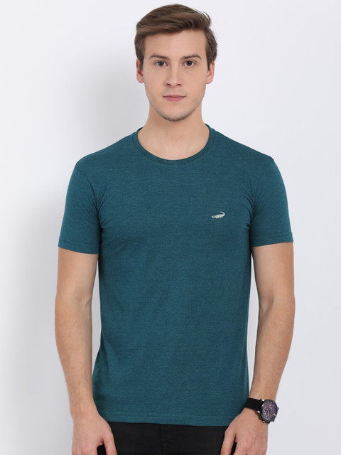 

Crocodile Men Green Solid T-shirt
