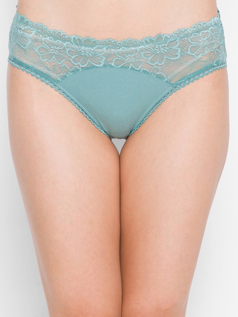 

Candyskin Women Sea Green Solid Bikini Briefs CSCIN01SEAGREEN